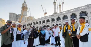 Jamaah umroh jannah firdaus di masjidil haram